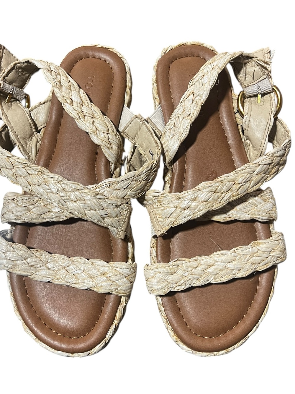 Torrid Size 8.5 WW Braided Tan Beige Women's Sandals